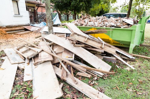 House clearance team at work in Fitzrovia home