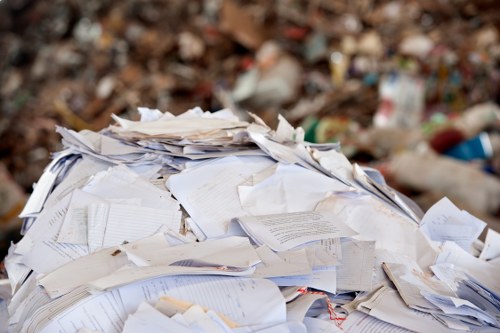Eco-friendly office clearance process in action