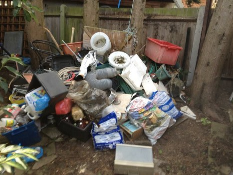 Variety of items being cleared from a flat in Fitzrovia